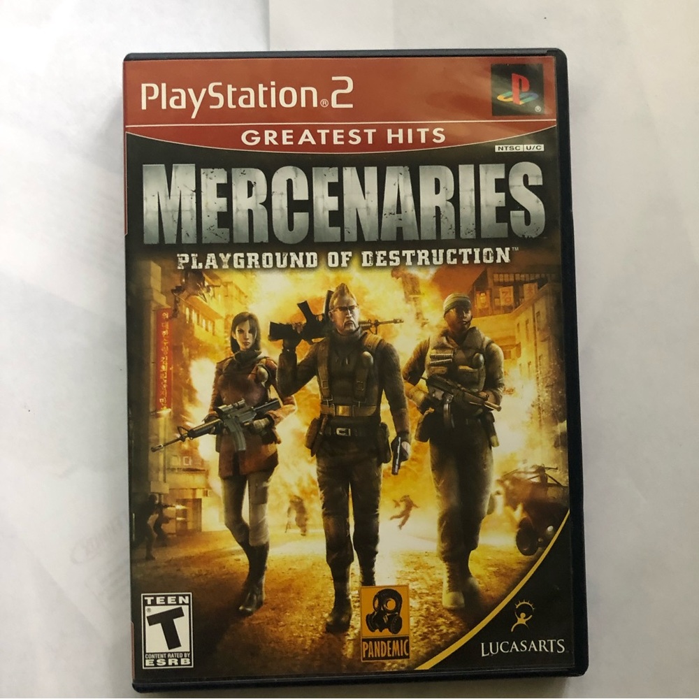 Mercenaries Playground of Destruction for Sony PlayStation 2 Greatest Hits